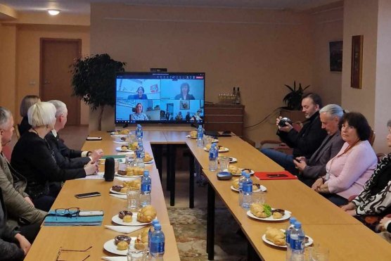 Ukrainos lietuvių susitikimas ambasadoje Kyjive