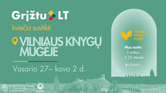 Vilniaus knygų mugėje – kvietimas sugrįžti į Lietuvą