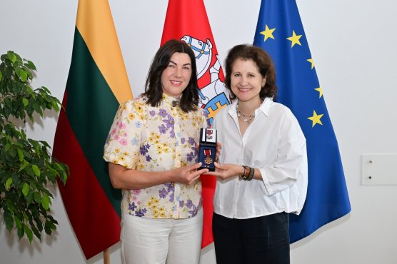 Viceministrė A. Plepytė apdovanojo labdaros organizacijos „Airijos lietuviams rūpi“ įkūrėją R. Mockę