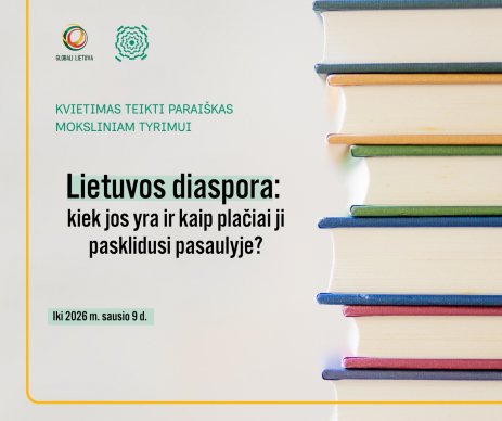 Kvietimas teikti paraiškas reikminiam tyrimui „Lietuvos diaspora: kiek jos yra ir kaip plačiai ji...