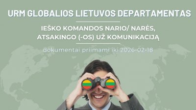 Kviečiame prisijungti prie Globalios Lietuvos departamento komandos!
