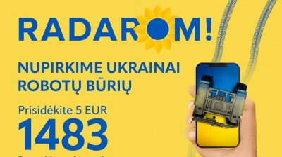 Ketvirtoji solidarumo akcija Ukrainai – „RADAROM!“