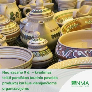 Nacionalinė mokėjimo agentūra skelbia kvietimą teikti paraiškas nacionalinei paramai tautinio...