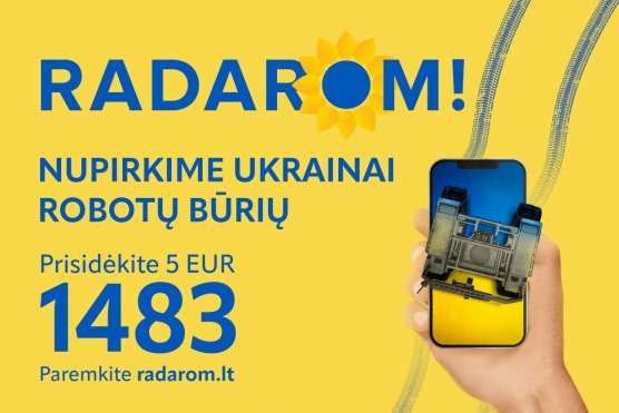 Ketvirtoji solidarumo akcija Ukrainai – „RADAROM!“