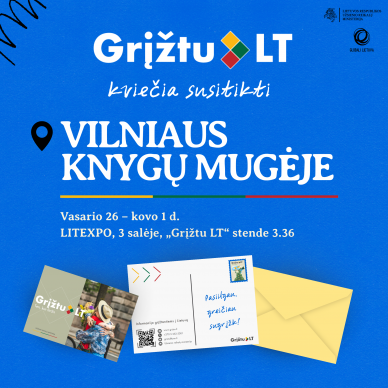 „Grįžtu LT“ – Vilniaus knygų mugėje