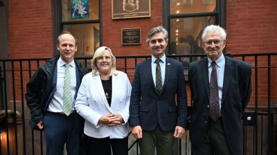 Ministras K. Budrys apsilankė istorinėje „Susivienijimo lietuvių Amerikoje“ būstinėje Niujorke